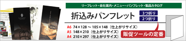 折込みパンフレット